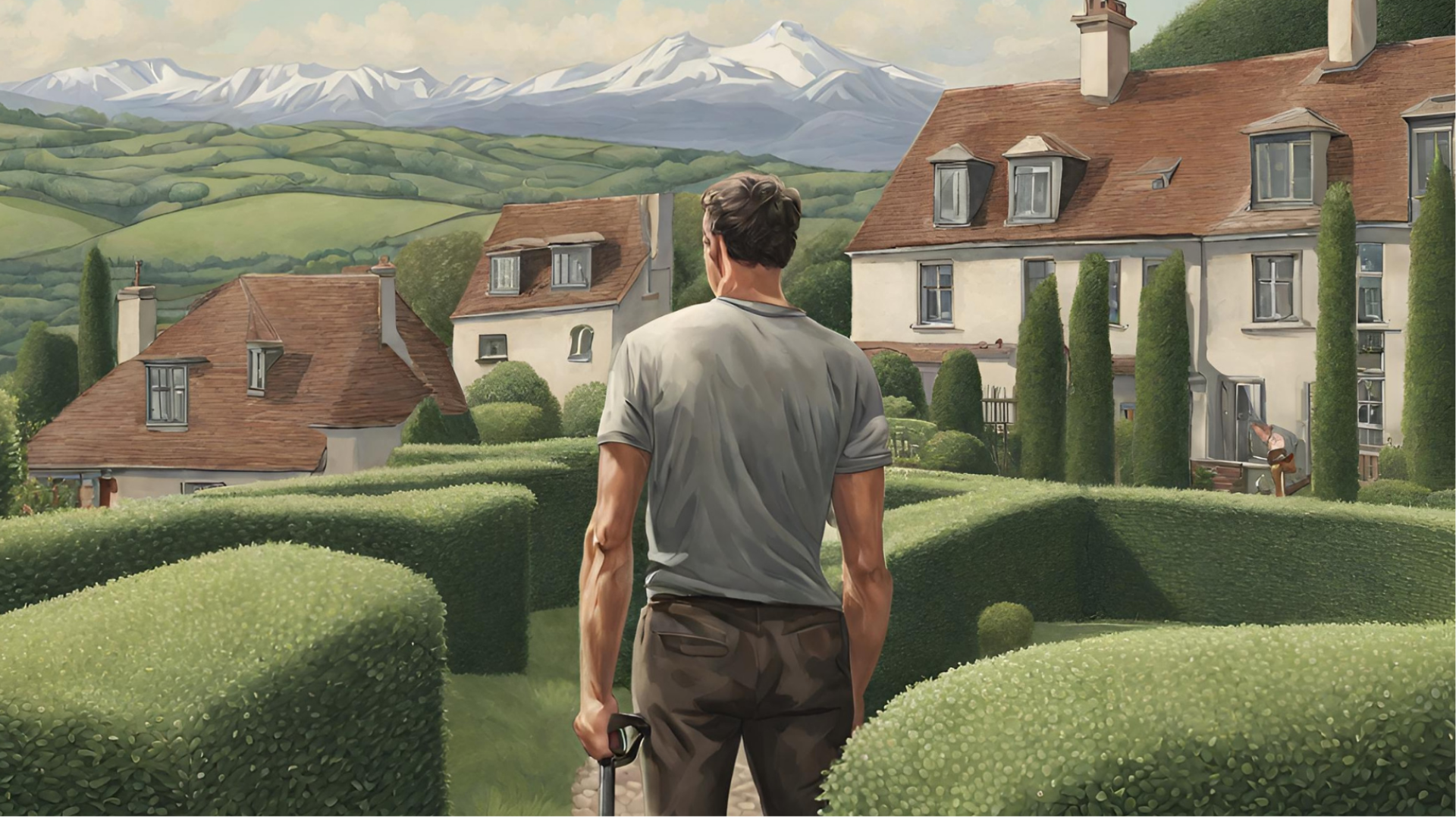 Taille de haie Admirez le travail soigné de notre équipe après la taille experte de toutes les haies de ce jardin. Profitez d'un espace extérieur net et ordonné pour des moments de détente en plein air.
